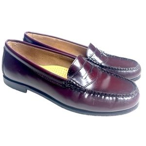 G.H Bass Weejuns Diana Penny Loafer, Burgundy, Size 9M